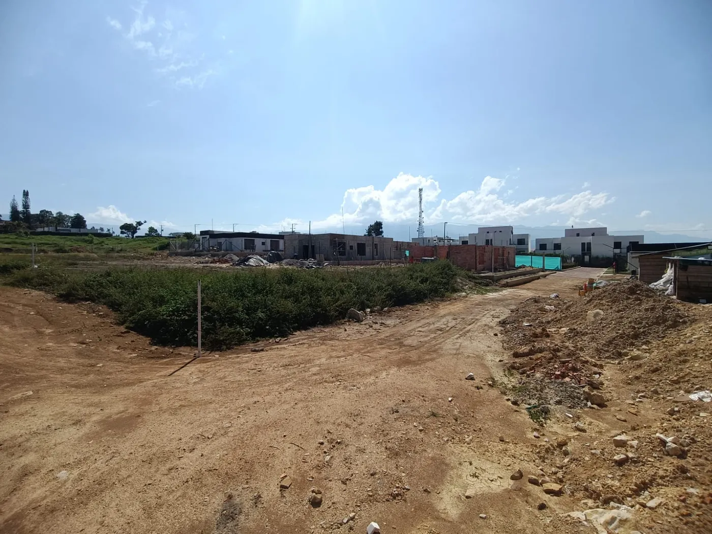 Movimiento de tierras en obra